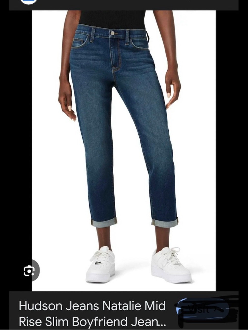 Hudson Natalie cuff ankle crop jeans super nice shape 29 boyfriend